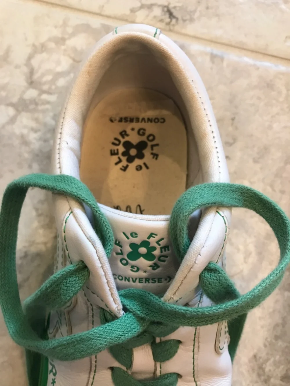 Converse Golf de Fleur Green and White Sneakers Women’s 9 Men’s 7 - Picture 6 of 7